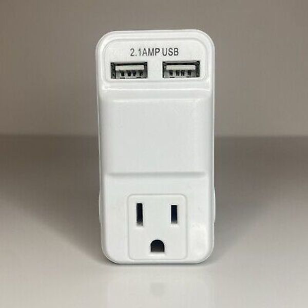 Stanley Plugmax 2.1 Amp USB Adapter Charging Outlet Model DR-1510