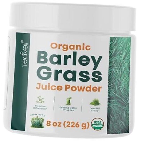 Organic Juice Powder– Utah Grown Raw Green 8 Ounce (Pack of 1) Barley Grass