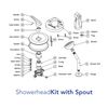 Shower Head Kit with Spout (Oil Rubbed Bronze)