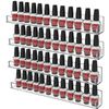 Nail Polish Organizer Wall Mounted4 Pack Nail Polish Rack Display 48 Bottles