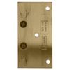 CRL V1E044SB Satin Brass Vienna 044 Series Wall Mount Offset Back Plate Hinge