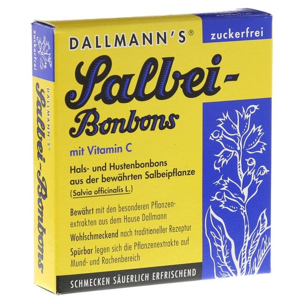 DALLMANN`S Salbeibonbons zuckerfrei mit Vitamin C,20St