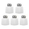 5Pack 3.4 Oz/100ml Alcohol Push Down Pump Dispenser Bottle Press White