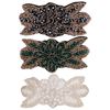 MWOOT 1920s Flapper Headbands for Women Roaring 20s Party Costumes, 3 Pieces Black White Green 20s Hair Accessories, Women 20s Vintage Flapper Hair Hoop, 1920S Theme Hair Accessory