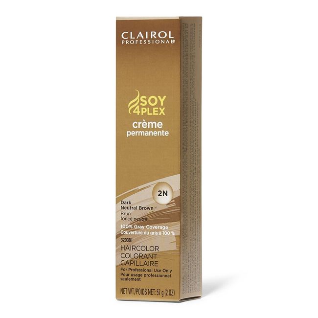 Clairol Crème Permanent - 2N Dark Neutral Brown, 2 oz