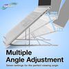 BoxWave Stand and Mount Compatible with ASUS Vivobook Pro 15 OLED (K6502) - Compact QuickSwitch Stand, Portable Multi Angle Viewing Foldable Riser - Metallic Silver