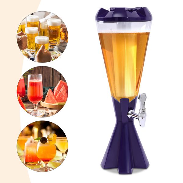 3L Bar Drink Beer Dispenser Cold Beer Drink Juice Container for Kitchen Party