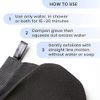 Deep Exfoliating Mitt for Body Scrub. 2 Pack Plant-Based Fiber Exfoliating Gloves - Great for Dead Skin Removal, Keratosis Pilaris, Strawberry Skin and Self Tanning