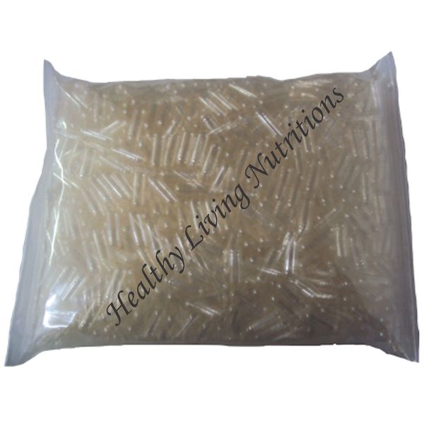 5000 EMPTY GELATIN CAPSULES ~SIZE 3 ~ BULK ( Kosher/HALAL ) gel caps