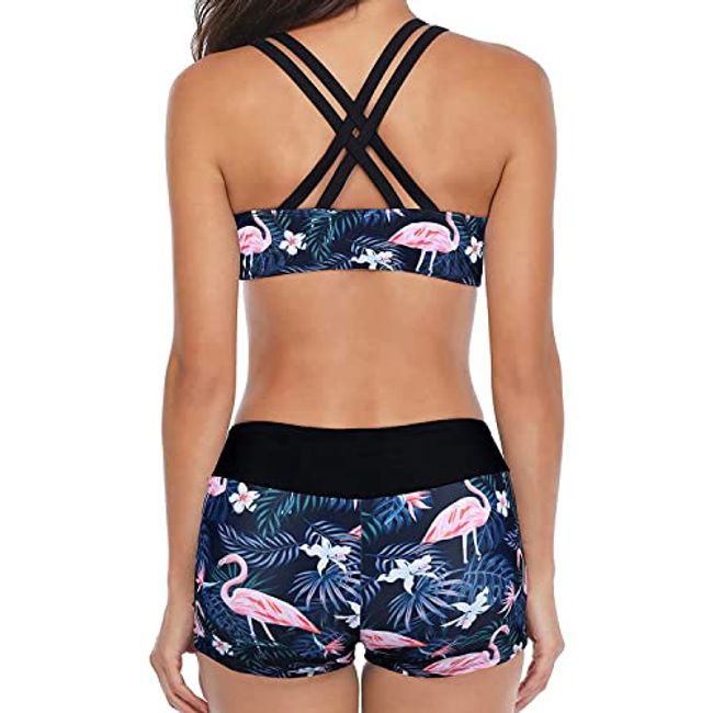 Yonique Tankini Swimsuits for Women Tummy control Bathing Suits