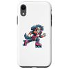 Australian Shepherd Roller Skating Dog Funny Skater Case for iPhone XR