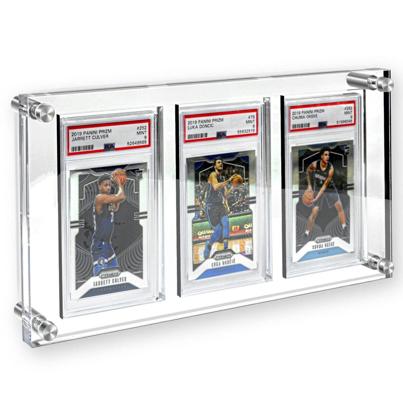 Tutata PSA Card Display Rahmen Aus Walnussholz – Sportkarten Präsentation Mit Wand- Oder Tischaufstellung