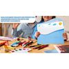 M1SS 80pcs (Sky Blue + White) A4 Dual Pockets Stud Popper Wallets Lightweight Document Folder with Two snap Buttons, Sorting & Storage Paperwork Best for Office, School
