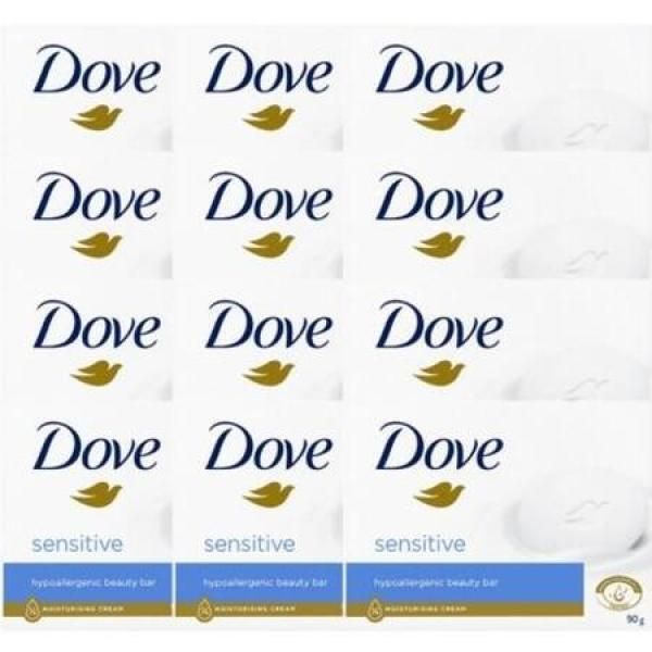 Dove Sensitive Beauty Bar Soap 90g x 12_MC