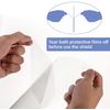 EFK-II Supply Face Shield Replacement Shields Clear Visors Face Ahie (50, Clear-Adjustable Face Shields)