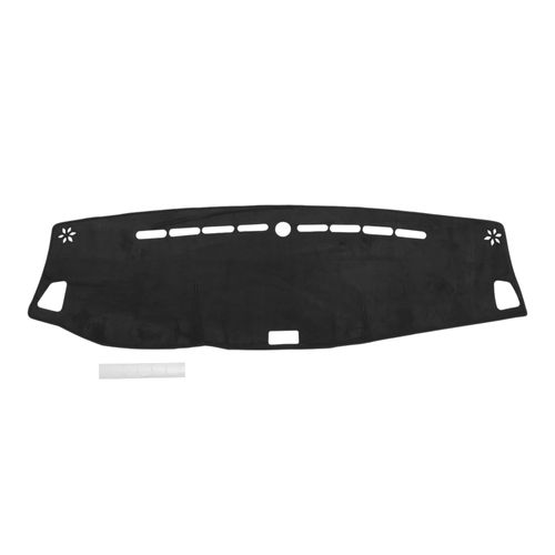 REPAIROCK Dash Cover for Isuzu D-MAX MU-X 2019-2024 Dash Board Mat Soft Non-Slip Dash Cover Mat Flannel Center Console Dashboard Cover Pad Carpet Black
