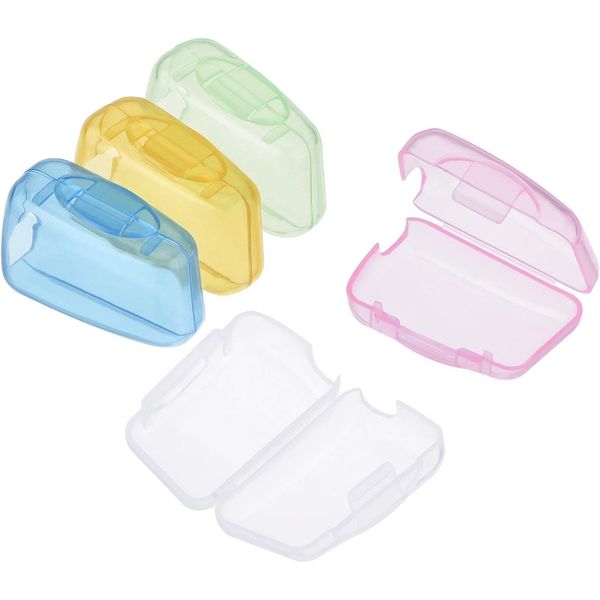 5 pcs multicolor Travel Toothbrush Head Covers Cap,Toothbrush Case Protective Portable Plastic Clip for Manual Toothbrush, Household Travel, Camping, Bathroom Toothbrushes and Accessories