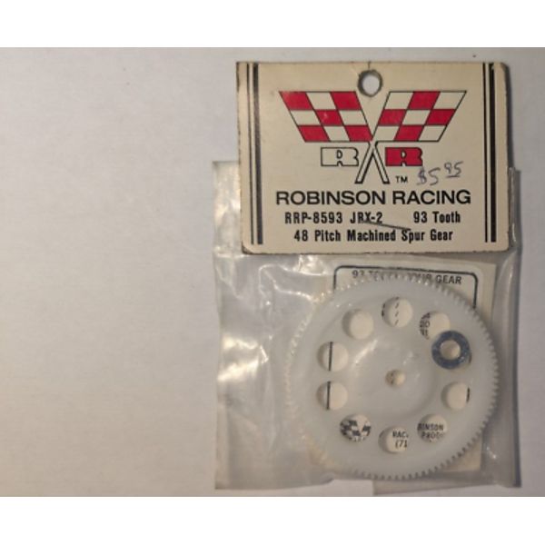 RRP Robinson Racing Vintage RC  Car Part # 8593 JRX-2 Machined 48P Spur Gear 93T