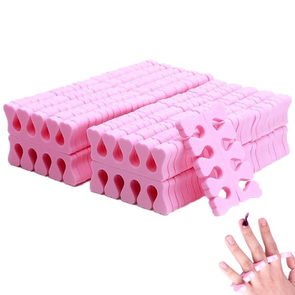 50pcs Toe Separators For Nail Varnish,Soft Foam Sponge Toe Separators, Nail Art Toe Isolator, For Manicure, Polishing, Coating, Gel Application Or Any Other Pedicure