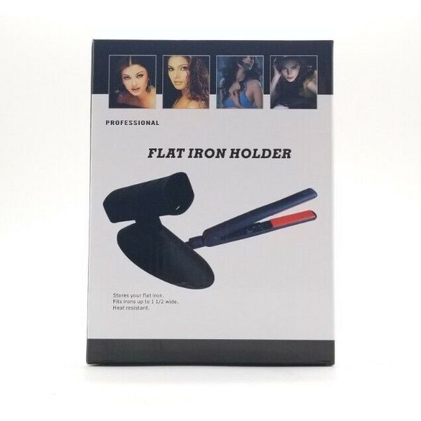 New Flat Iron Holder Professional Heat Resistant. Black.  T12