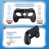 Kinwin Grips for Nintendo Switch 2/ Switch 1/Switch OLED for Joy-Con, Anti-Slip Controller Handle Kit, Holder Accessories for JoyCon 2 Controller, 2 Pack (Black)