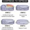 Compression Packing Cubes for Travel, Luggage Organizers, Drawstring Bag 6pc Set