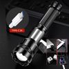 100000LM Flashlight Outdoor Rechargeable High Powerful Tactical Torch Waterproof