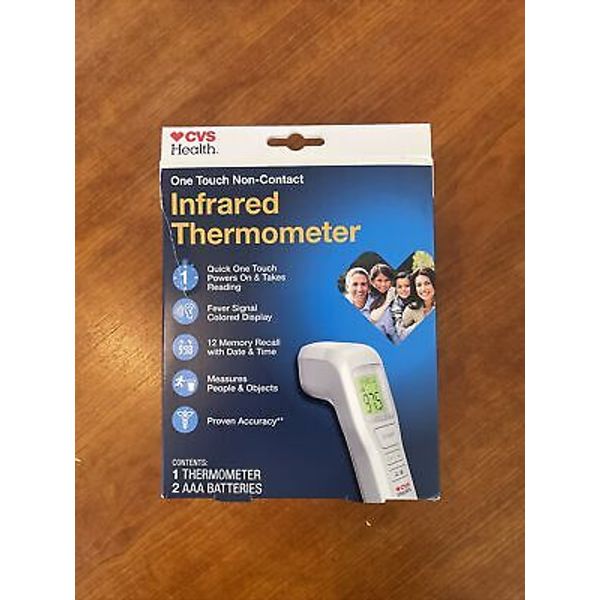 CVS Health One Touch Non-Contact Infrared Thermometer-Batteries Included