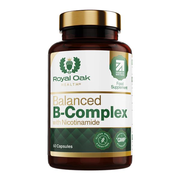 Royal Oak Health Vitamin B Complex with Nicotinamide - Unleash Unstoppable Energy & Boost Gut Resilience - 60 Tablets