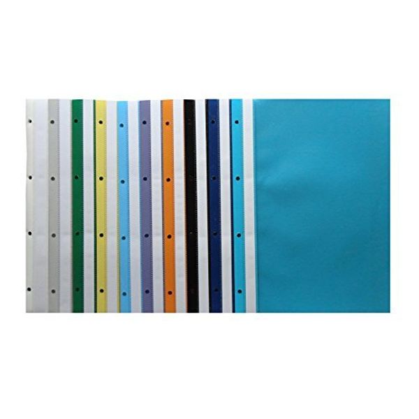 20 Ablage-Schnellhefter/Archiv-Hefter mit Lochung / 10 Farben