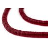 TheBeadChest Translucent Red Vinyl Phono Record Beads (6mm)