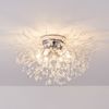 Chandelier Fireworks Flush Mount Light LED Modern Crystal Ceiling Light Fixture