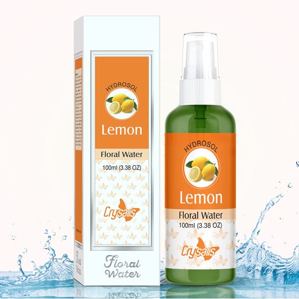 Crysalis Lemon (Citrus Limon) Floral Water - 3.38 Fluid Ounces (100ml)