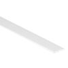 White PVC Flat Strip Bar, 30mm x 1.5mm x 3 Metre, Solid Plastic Profile