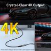 USB Type C to HDMI Adapter, C 4K Cable [Thunderbolt 3/4] for... 