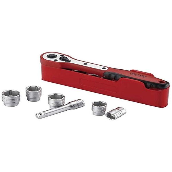 Teng M1413N1 4-13 mm 1/4-Inch Square Drive Basic Socket Set (13-Piece)
