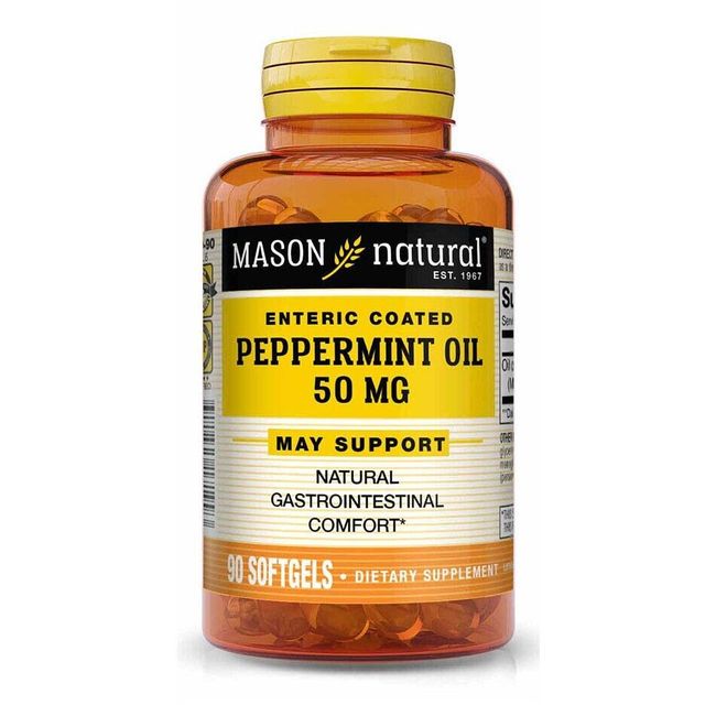 90 SOFTGELS PEPPERMINT OIL gastrointestinal comfort Natural Dietary Supplement