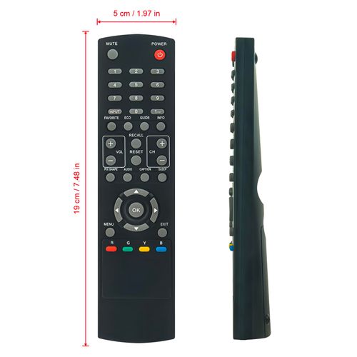 CS-90283-1T Replace Remote Controller Compatible with Sanyo LCD LED TV GXBD GXBM MC42NS00 GXFA DP32242 DP55441 DP46142 DP40142 DP42142 DP32640 DP42740 DP42841 DP46841 DP50741 DP50842 DP24E14 DP42D24