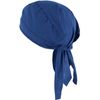 Cotton Solid Unlined Biker Do Rag Cap, Navy