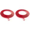 2pcs 1/2" Multi-Purpose Double-Sided Clear Thin Super Sticky Adhesive Tape 33ft.
