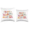 Retro Speech Language Pathologist Groovy Speech Therapy SLP Throw Pillow