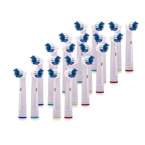 ZYBUX - Compatible with Toothbrush Head | Dupont Soft Bristles Electric Toothbrush Replacement Heads (Pack of 20)