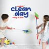 Toy Cleaning Set 4 pieces - Includes Broom, Mop, Brush & Dust Pan