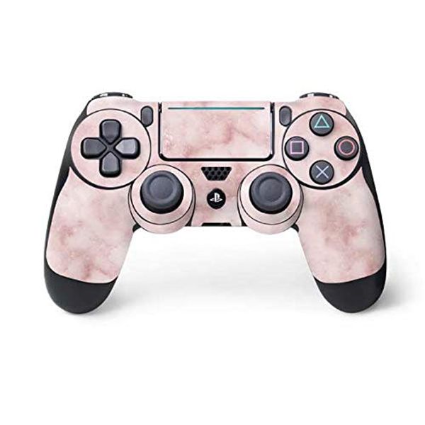 Skinit Decal Gaming Skin Compatible with PS4 Pro/Slim Controller - Blush Marble Design