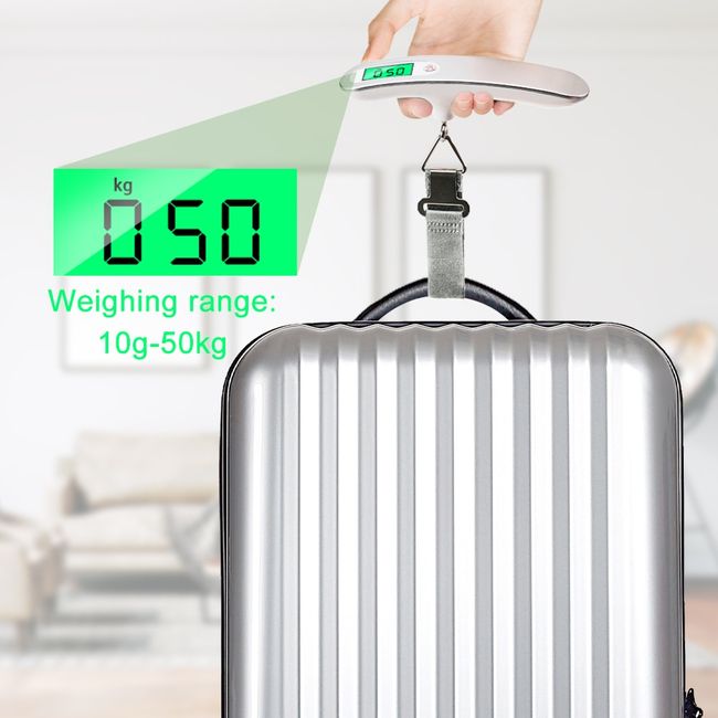 Portable Luggage Weight Scale, Digital Hanging Baggage Suitcase Scale for  Travel