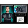 George Russell Signed/Autographed A4 Print only. British Formula One Driver
