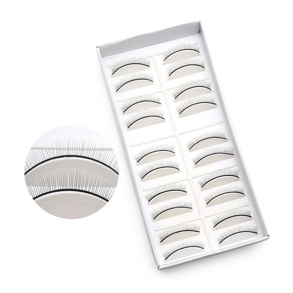 Matsueku Practice Straight False Eyelashes, 10 Pairs (70pcs 6mm)