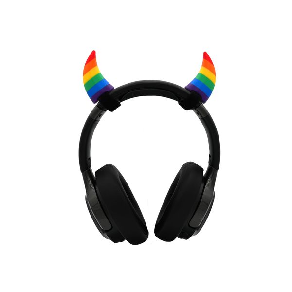 Devil Horns for Headphones (Rainbow)