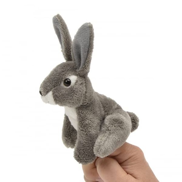 Unipak 1199JR Jack Rabbit Plush Finger Puppet, 3.5-inch Height