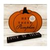 AGD Halloween Decor - Trick Treat Chunky Cat Pumpkin 2pc